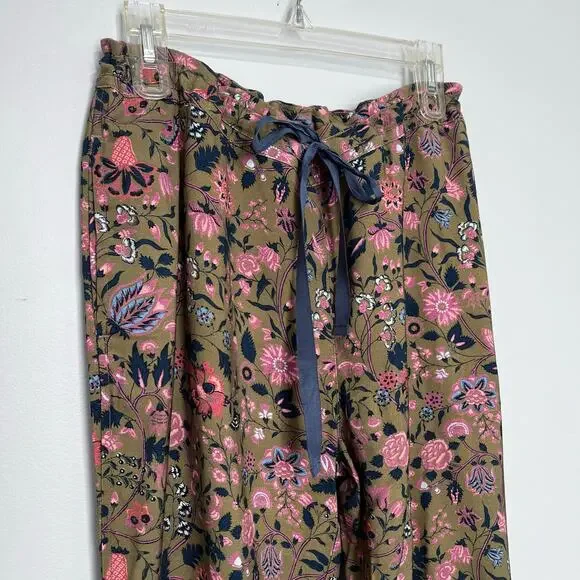 Sundance Madora Pants Olive Green Multi Floral Print - Picture 3 of 16